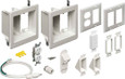 Arlington Industries TV Bridge Kit with Recessed Power and Low Voltage Boxes - 2-Gang White Plastic Installation System Arlington Industries TV Bridge Kit with Recessed Power and Low Voltage Boxes - 2-Gang White Plastic Installation System