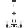 Quoizel  Transitional Chandelier 3 light QZL-PRUC5022