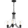 Quoizel  Transitional Chandelier 3 light QZL-PRUC5022