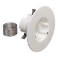 Arlington Industries CAM-LIGHT Suspended Ceiling Electrical Box - Dual Knockout, Paintable White Finish, cULus Listed, Made in USA