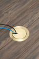Arlington Industries InBox Recessed Floor Box Cover Kit with Low Voltage Keystone