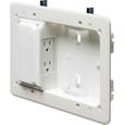 Arlington Industries Low Profile TV Box Kit 5" x 8" Ultra-Shallow 1-1/4" Depth for Flat Panel Installation