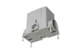 Arlington Industries Single Gang Non-Metallic Gangable Floor Box - Rectangular with Plugs and Mud Cover