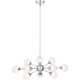 Quoizel QZL-PCSB5012 Contemporary 12 lgt chandelier chrome