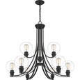 Quoizel  Transitional Chandelier 9 light QZL-PRUC5034