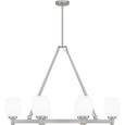 Quoizel Lighting PNG638 Traditional Linear chandelier 6 lights