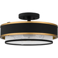 Quoizel Lighting QSF5572 Modern Semi-Flush 3-Lights
