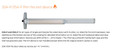 Von Duprin 33A-F Grooved Case Rim Exit Device fire-rated spec overview - UL listed for fire exit hardware, ANSI A156.3-2014 Grade 1, fits door stiles as narrow as 1-3/4" (44mm)