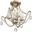 Quoizel Lighting REG1716 Traditional 4 Light semi flush vintage