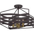 Quoizel  Transitional Semi flush 4 light QZL-QSF5186