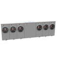 Milbank 4 Terminal Ringless Large Closing Plate 6 Position Meter Socket, 200 Ampere