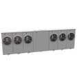 Milbank 4 Terminal Ringless Large Closing Plate 6 Position Meter Socket, 200 Ampere