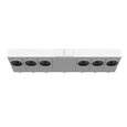 Milbank 4 Terminal Ringless Large Closing Plate 6 Position Meter Socket, 200 Ampere