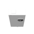 Milbank 7 Terminal Ringless Meter Socket Large Closing Plate Lever Bypass Side Bussed, 1 Position 320 Ampere