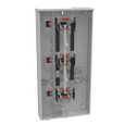 Milbank U2853-X 4 Terminal Ringless Meter Socket Large Closing Plate 3 Position 3-125 Ampere Main Breaker Provision