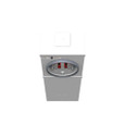 Milbank U5100 4 Terminal Ring Type Meter Socket - Small Closing Plate, Surface Mount
