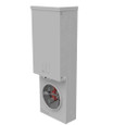 Milbank 4 Terminal Meter Socket Enclosure - Ring Type & Ringless Options, Horn Bypass & Main Breaker Variants, Surface Moun