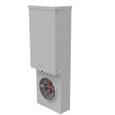 Milbank 4 Terminal Meter Socket Enclosure - Ring Type & Ringless Options, Horn Bypass & Main Breaker Variants, Surface Moun