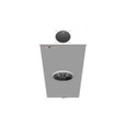 Milbank 4 Terminal Ringless Meter Socket Large Hub Open Lever Bypass, 1 Position, 320 Ampere