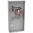 Milbank 4 Terminal Ringless Meter Socket Plain Top Lever Bypass, 1 position 320 Ampere Single Connector Locking 4-600kcmil Double Connector Locking 6-350kcmil