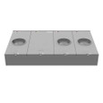 Milbank Ringless Lever Bypass Multi-Position Meter Socket - 5 Terminal, 2-4 Position, LILCO Approved