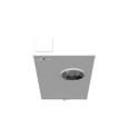 Milbank U3885-X-BLG 5 Terminal Ringless Large Closing Plate Lever Bypass with 7/8" Barrel Lock Provision