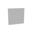Milbank GE Wireway End Type 1 Screw Cover ANSI 61 Gray Steel