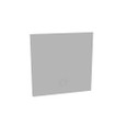 Milbank GE Wireway End Type 1 Screw Cover ANSI 61 Gray Steel