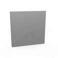 Milbank GE Wireway End Type 1 Screw Cover ANSI 61 Gray Steel