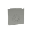 Milbank GE Wireway End Type 1 Screw Cover ANSI 61 Gray Steel