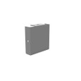 Milbank GE Wireway End Type 1 Screw Cover ANSI 61 Gray Steel
