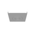 Milbank GE Wireway End Type 1 Screw Cover ANSI 61 Gray Steel