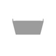 Milbank GE Wireway End Type 1 Screw Cover ANSI 61 Gray Steel
