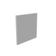 Milbank GE Wireway End Type 1 Screw Cover ANSI 61 Gray Steel