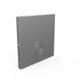 Milbank GE Wireway End Type 1 Screw Cover ANSI 61 Gray Steel