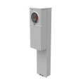 Milbank U3727-O 4 Terminal Ringless Meter Socket Plain Top 2-main Breaker Provision Double Pedestal Direct Bury