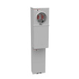 Milbank U3727-O 4 Terminal Ringless Meter Socket Plain Top 2-main Breaker Provision Double Pedestal Direct Bury