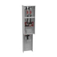 Milbank U3727-O 4 Terminal Ringless Meter Socket Plain Top 2-main Breaker Provision Double Pedestal Direct Bury