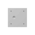 Milbank 6-Inch Width Steel Screw Cover Type 1 With Teardrop Slots Mounting Holes In Back