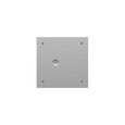Milbank 6-Inch Width Steel Screw Cover Type 1 With Teardrop Slots Mounting Holes In Back