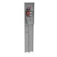 Milbank U5706 4 Terminal Ringless Meter Socket - Plain Top Horn Bypass, 200A Main Breaker, Single Pedestal Pad Mount Direct Bury