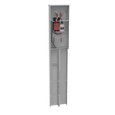 Milbank U5706 4 Terminal Ringless Meter Socket - Plain Top Horn Bypass, 200A Main Breaker, Single Pedestal Pad Mount Direct Bury