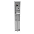 Milbank U5706 4 Terminal Ringless Meter Socket - Plain Top Horn Bypass, 200A Main Breaker, Single Pedestal Pad Mount Direct Bury