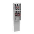 Milbank U3730-O 4 Terminal Ringless Meter Socket Plain Top 1-main Breaker Provision Single Pedestal Direct Bury