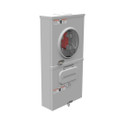 Milbank 22x11x3.75 G90 Galvanized Steel Ringless Meter Socket, 4 Terminal, 100 Amp Main Breaker, Type 3R