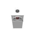 Milbank U5101 5 Terminal Ringless Meter Socket - Small Hub Open Horn Bypass, Surface Mount