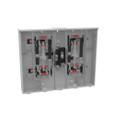 Milbank U2854-X 4-5 Terminal Ringless Meter Socket Large Closing Plate 4 Position 4-125 Ampere Main Breaker Provision