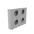 Milbank U2854-X 4-5 Terminal Ringless Meter Socket Large Closing Plate 4 Position 4-125 Ampere Main Breaker Provision