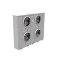 Milbank U2854-X 4-5 Terminal Ringless Meter Socket Large Closing Plate 4 Position 4-125 Ampere Main Breaker Provision