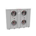 Milbank U2854-X 4-5 Terminal Ringless Meter Socket Large Closing Plate 4 Position 4-125 Ampere Main Breaker Provision